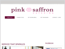 Tablet Screenshot of pinksaffroncatering.com.au